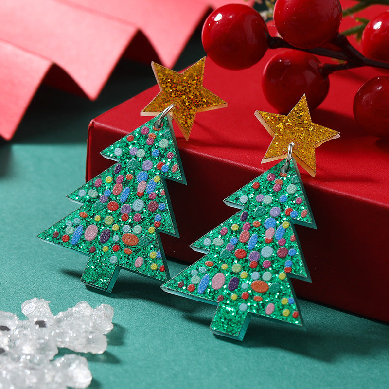 Wholesale Light luxury Christmas earrings